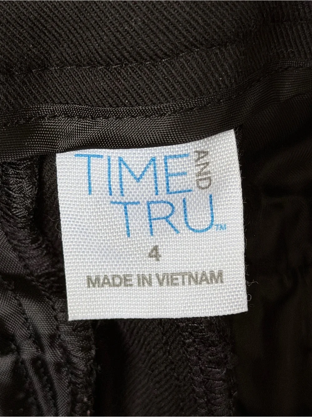 Time and Tru Black Dress Pants - Picture 3 of 5
